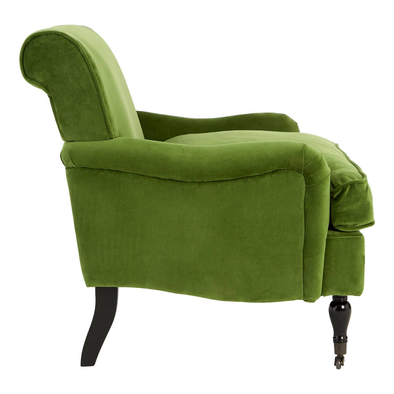 Green Velvet Large Plush Armchair