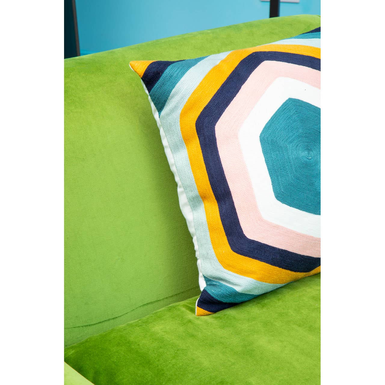 Green Velvet Large Plush Armchair