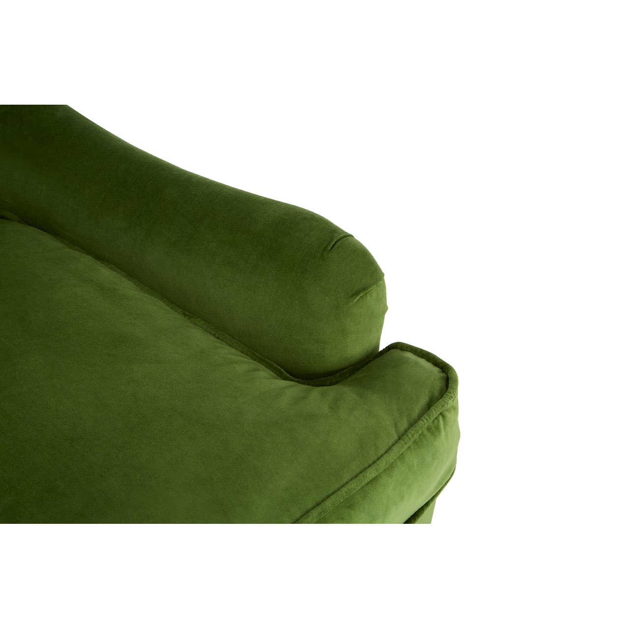 Green Velvet Large Plush Armchair