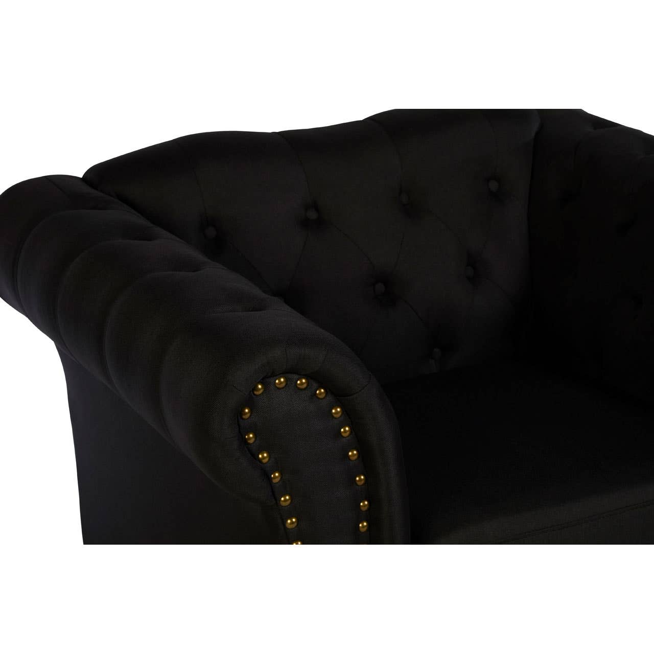 Fable Black Chesterfield Chair
