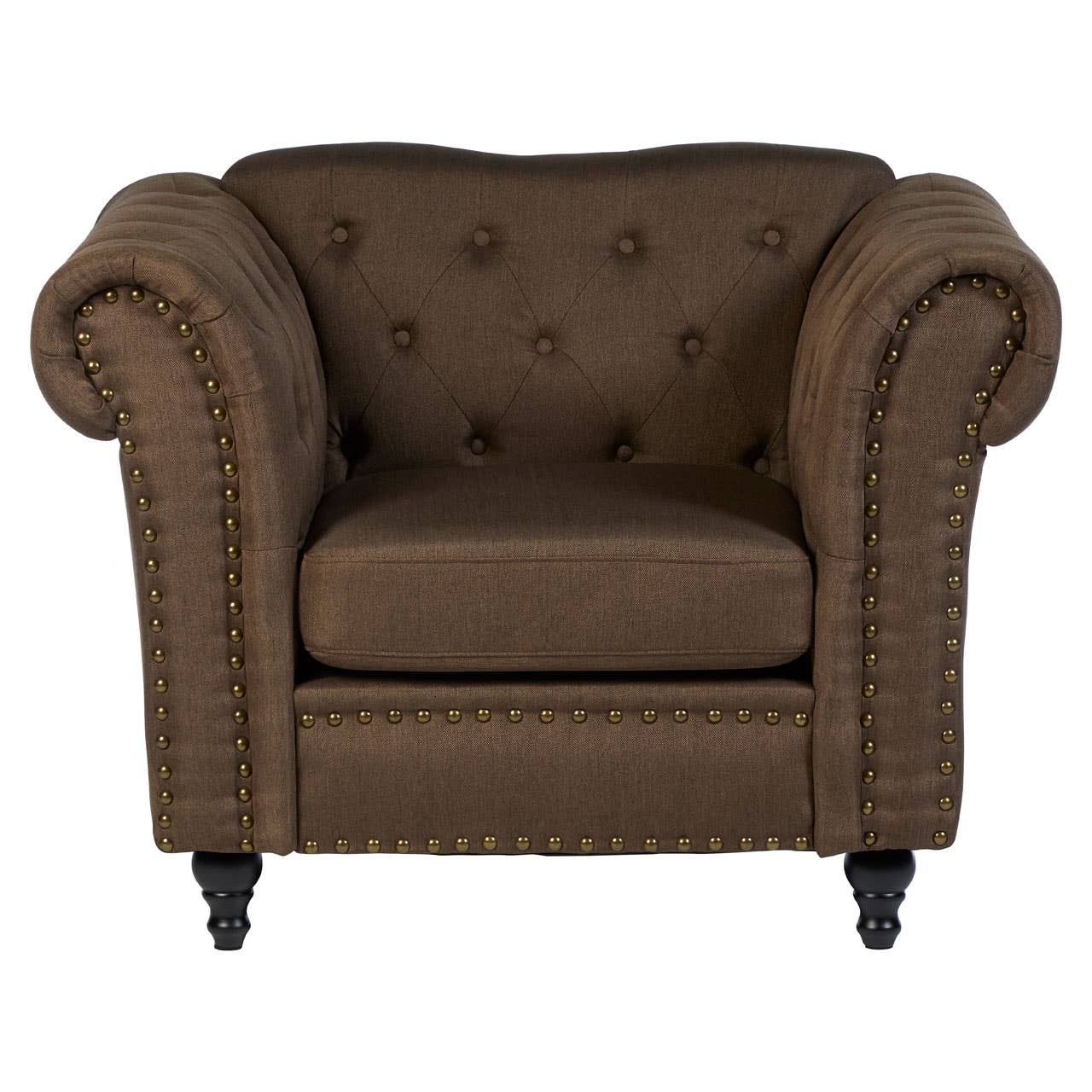 Fable Natural Chesterfield Chair