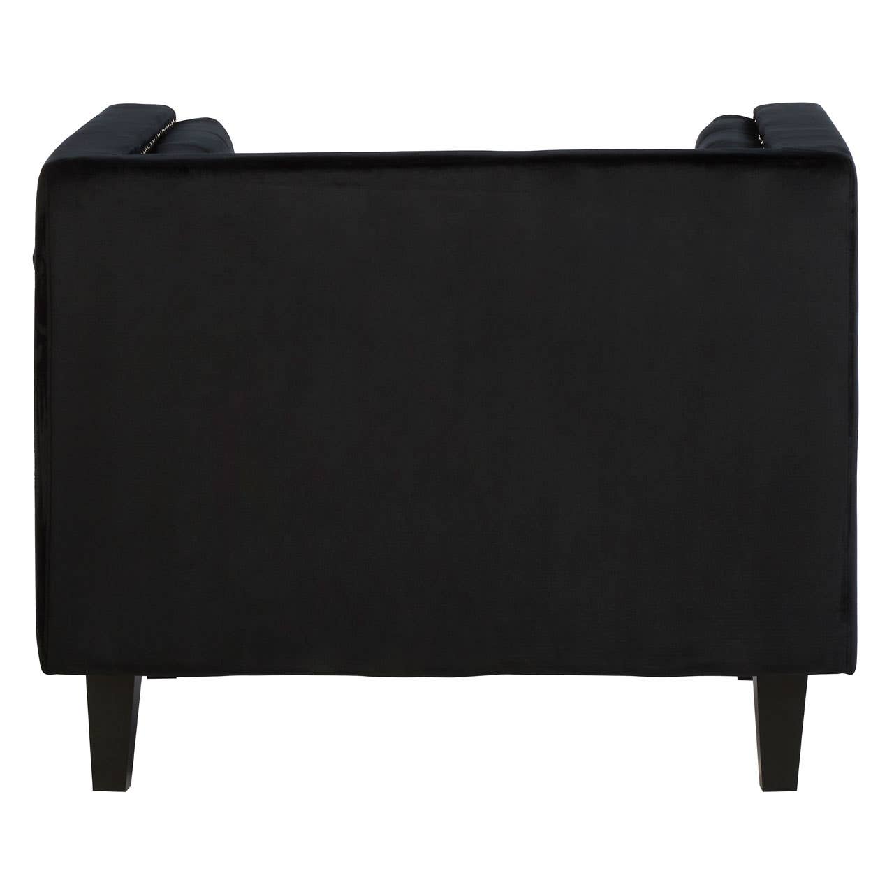 Felisa Black Velvet Chair