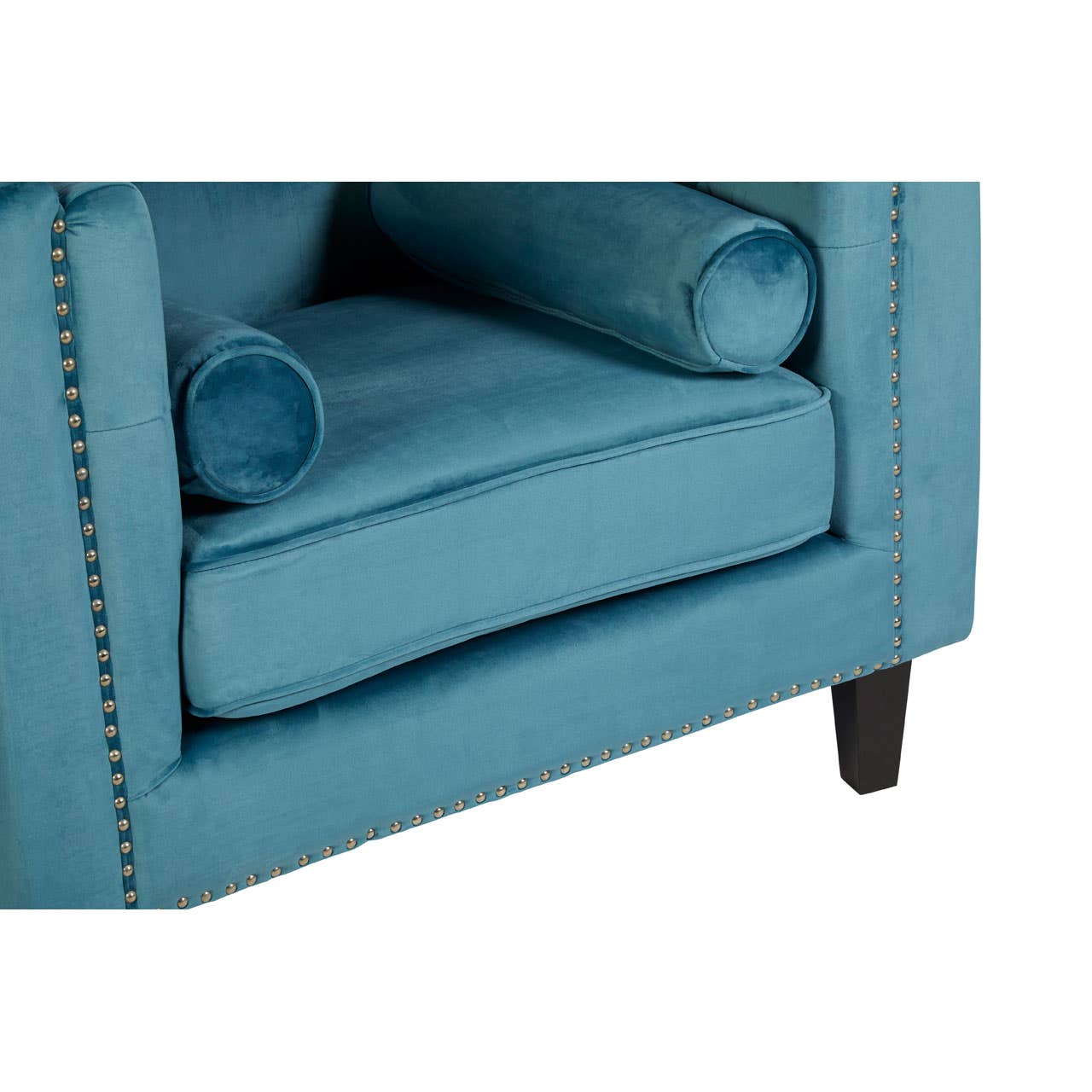 Felisa Blue Velvet Chair