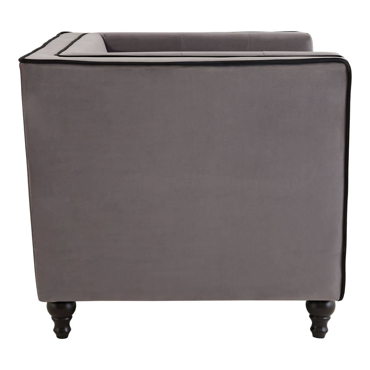 Ferris Grey Velvet Chair