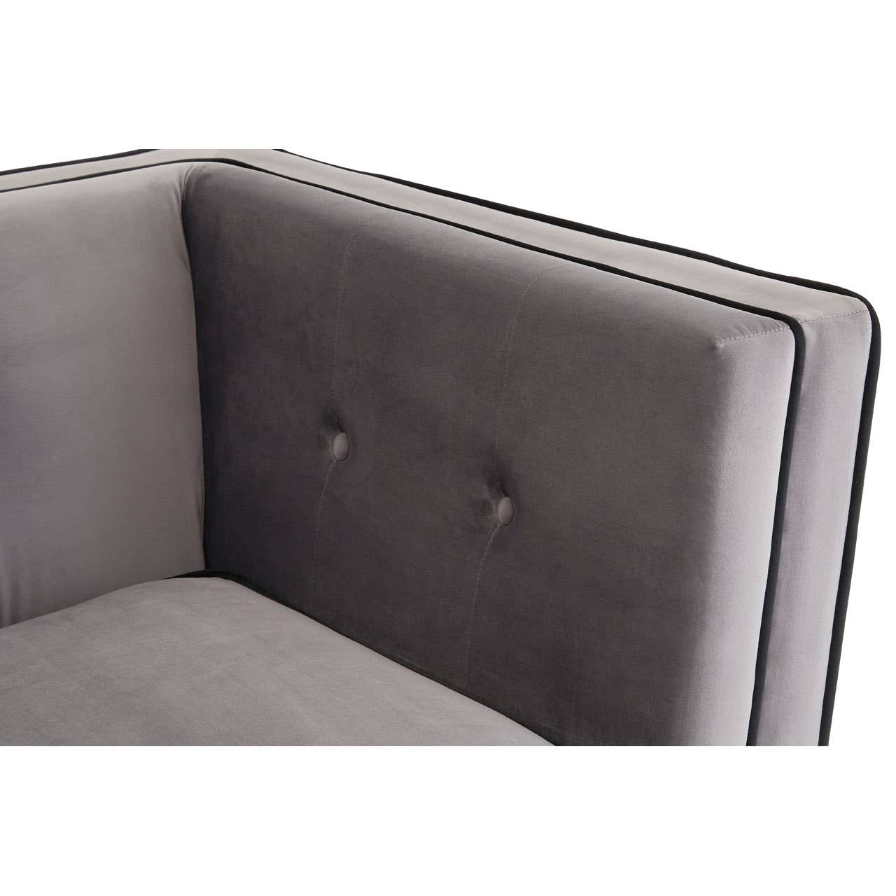 Ferris Grey Velvet Chair