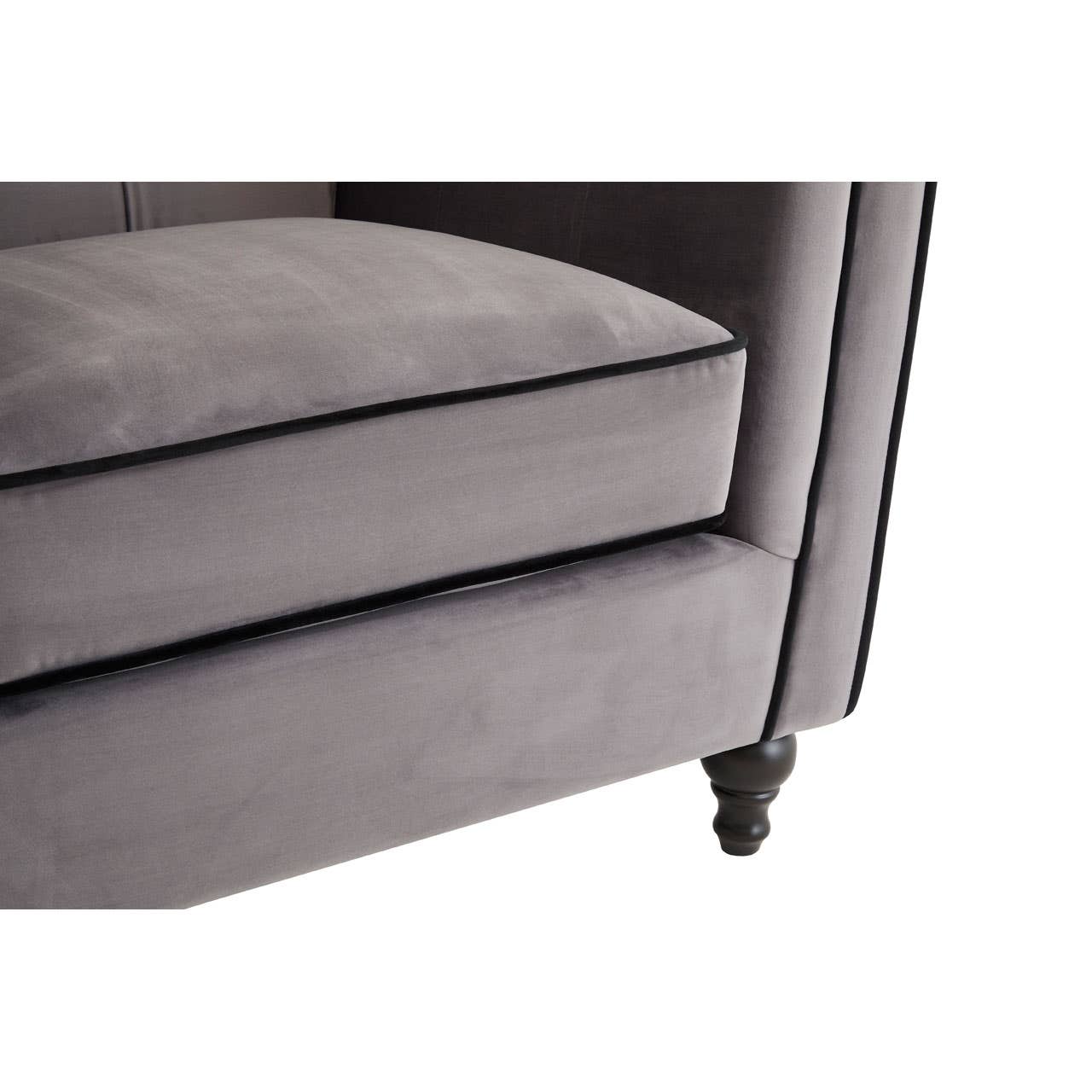 Ferris Grey Velvet Chair