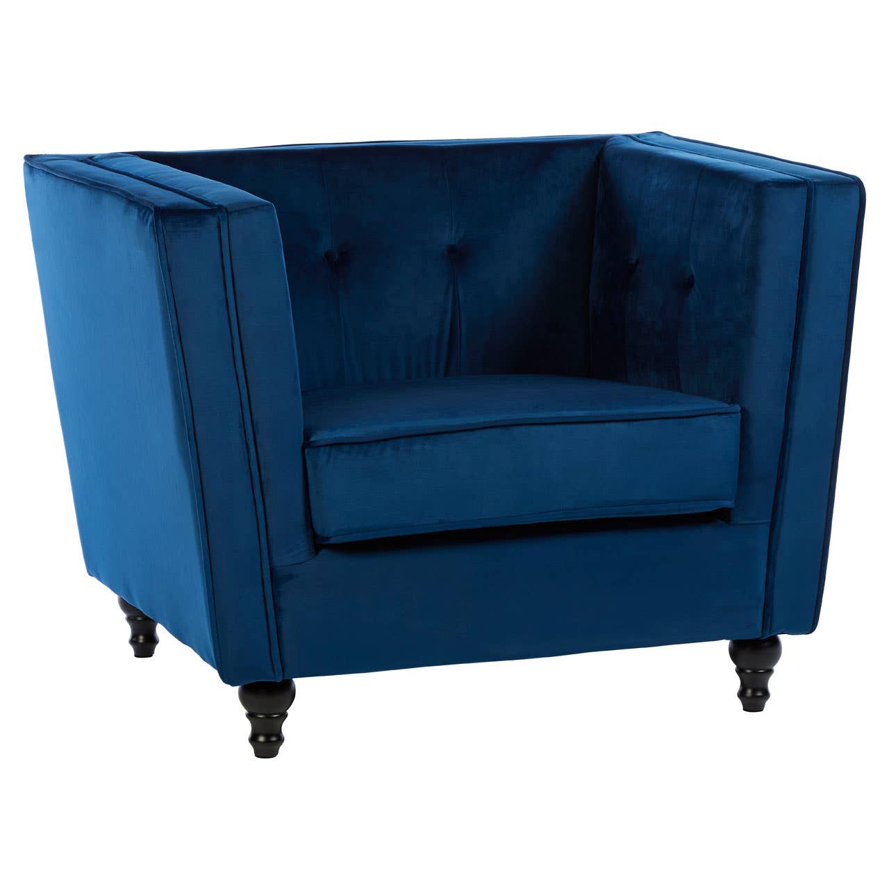 Ferris Navy Velvet Chair