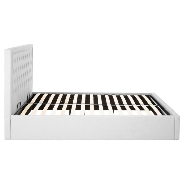 Kiana Light Grey King Size Ottoman Bed