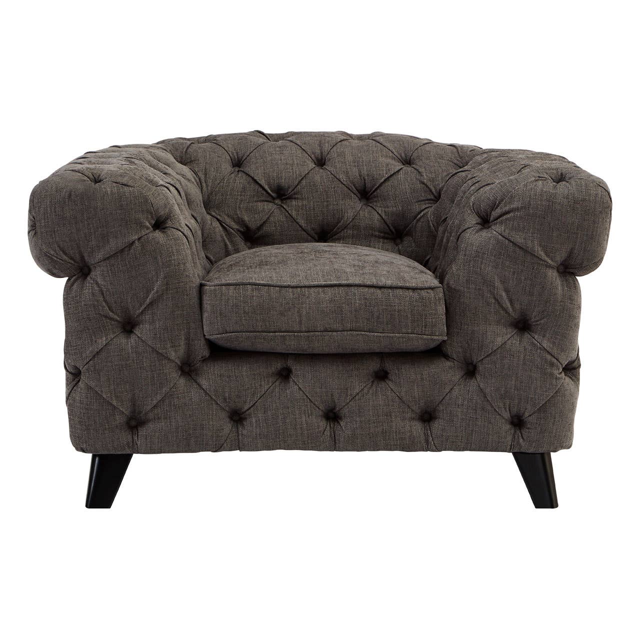 Harrington Grey Fabric Armchair