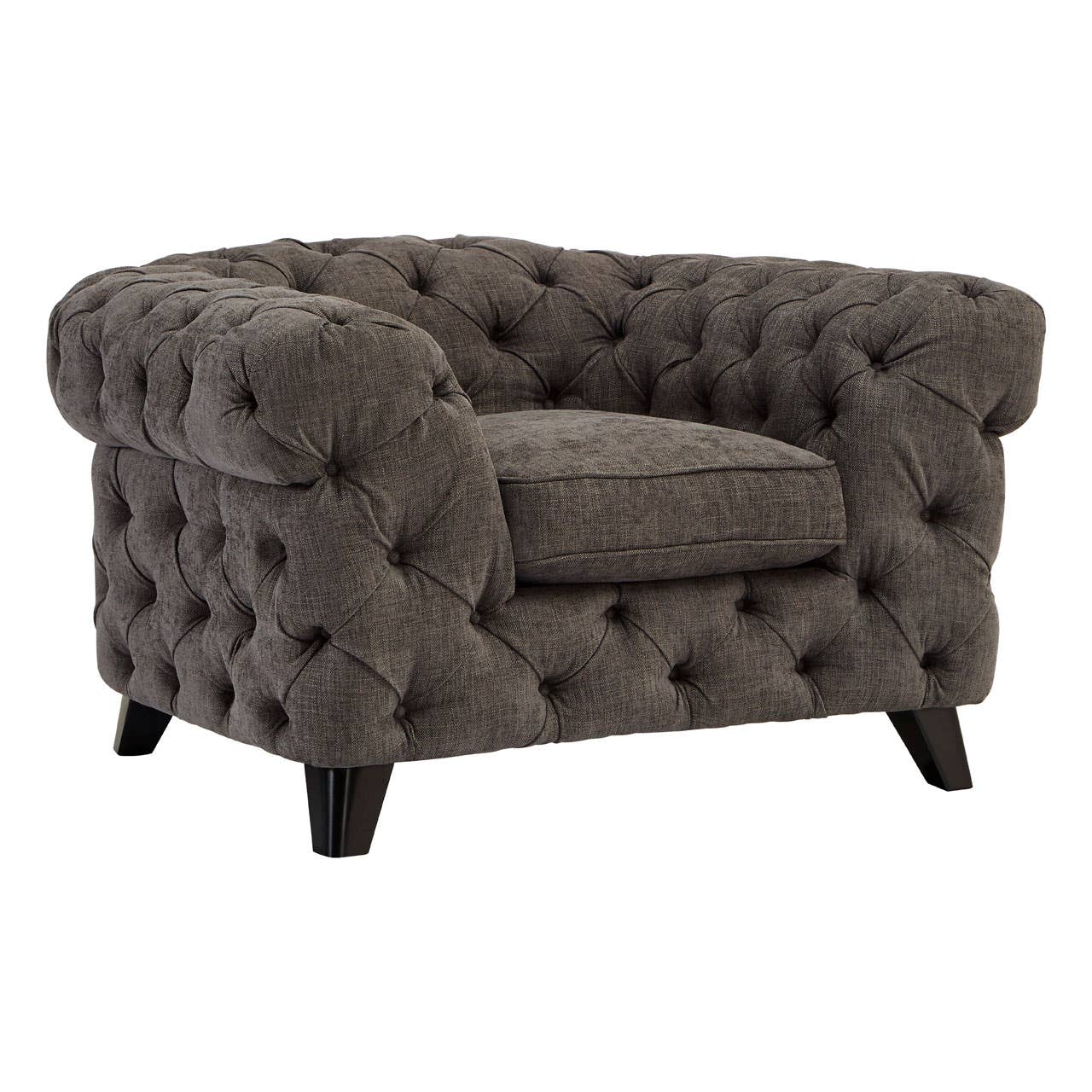 Harrington Grey Fabric Armchair