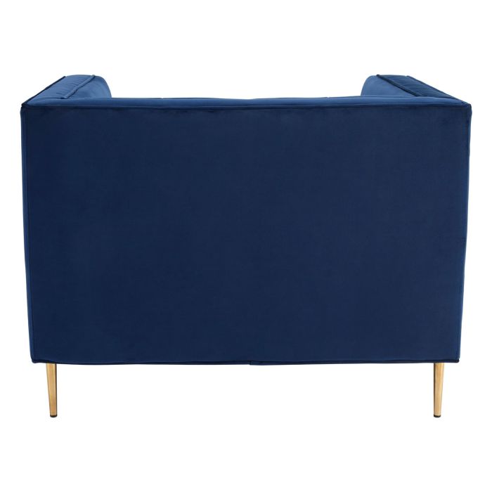 Sapphire Deep Blue Velvet Armchair