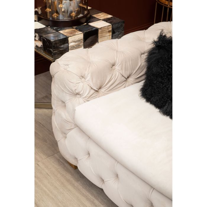 Aurelia Coffee Velvet Armchair