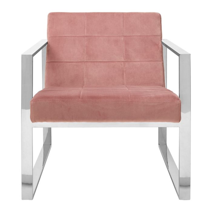 VOGUE PINK VELVET COCKTAIL CHAIR