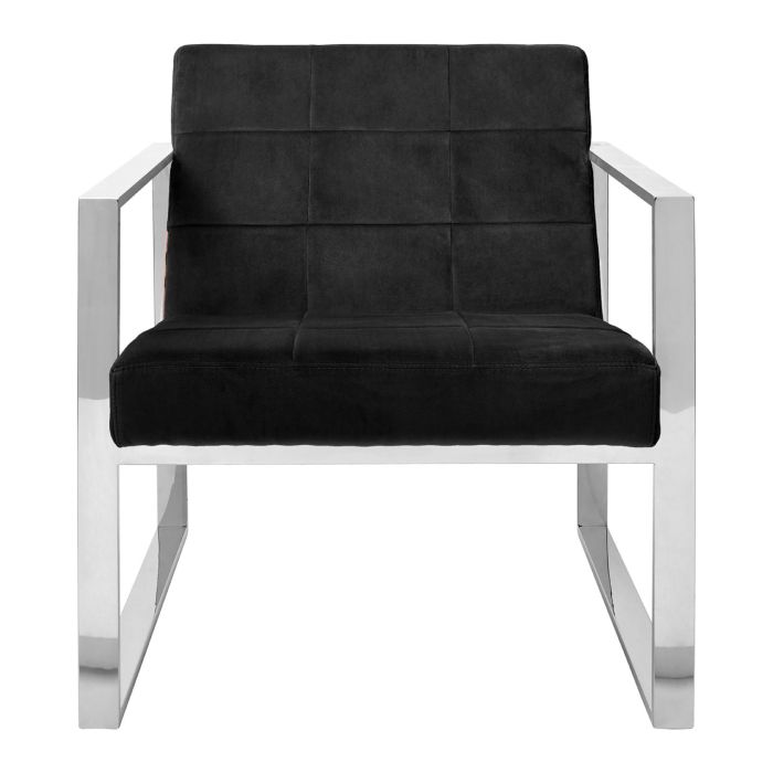 VOGUE BLACK VELVET COCKTAIL CHAIR