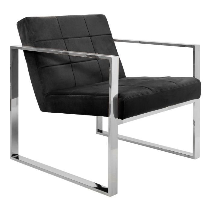 VOGUE BLACK VELVET COCKTAIL CHAIR