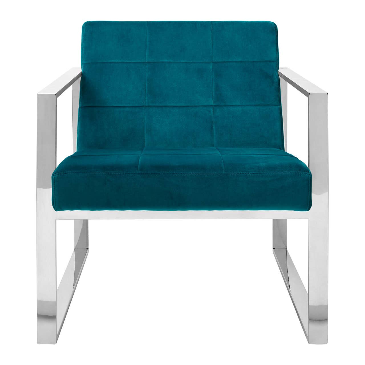 VOGUE TEAL VELVET COCKTAIL CHAIR