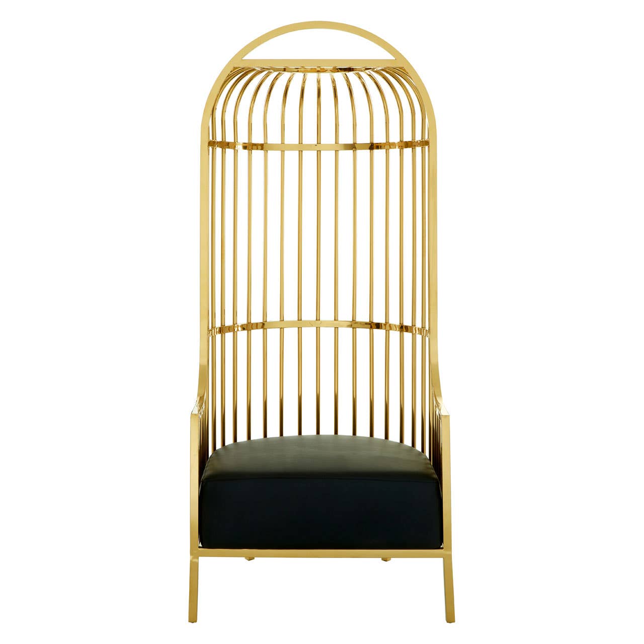 Eliza Gold Finish Dome Cage Chair