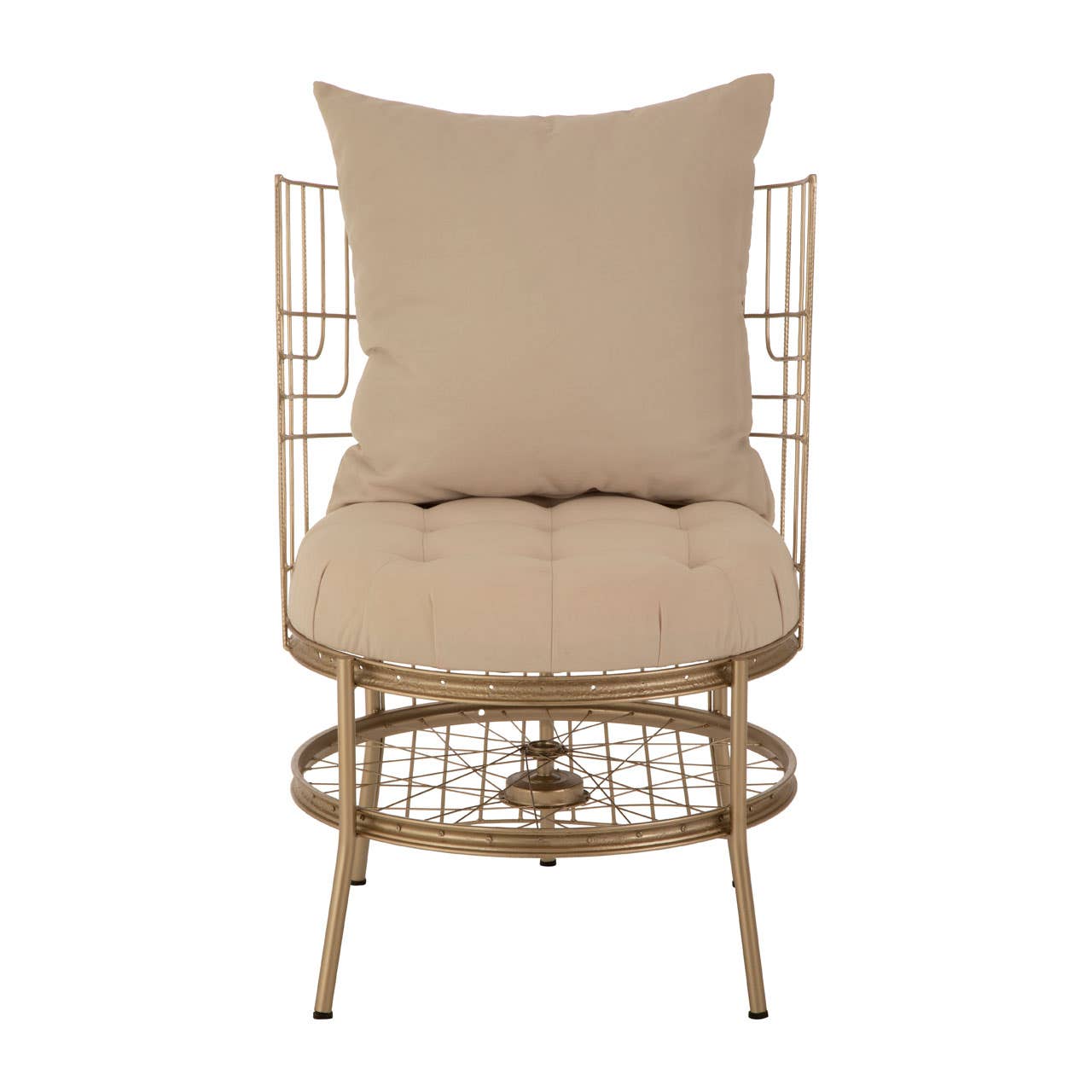 Mantis Champagne Gold Finish Chair
