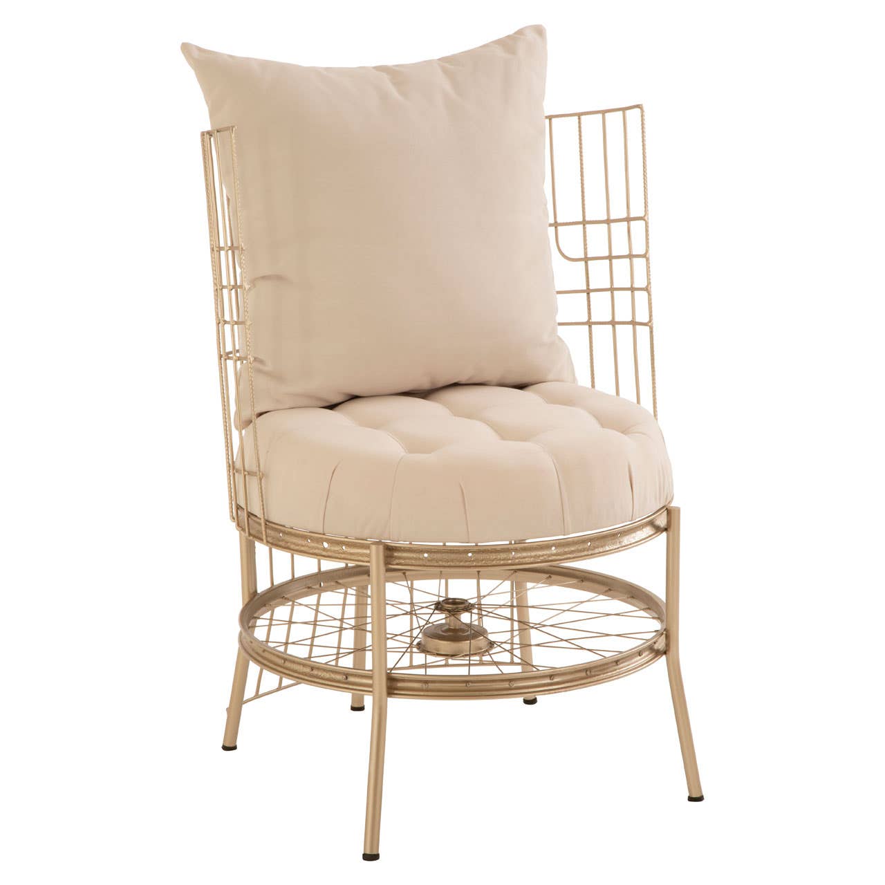 Mantis Champagne Gold Finish Chair