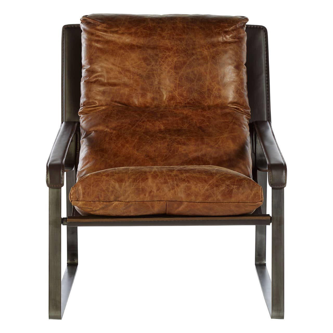 Hoxton Light Brown Sledge Lounge Chair