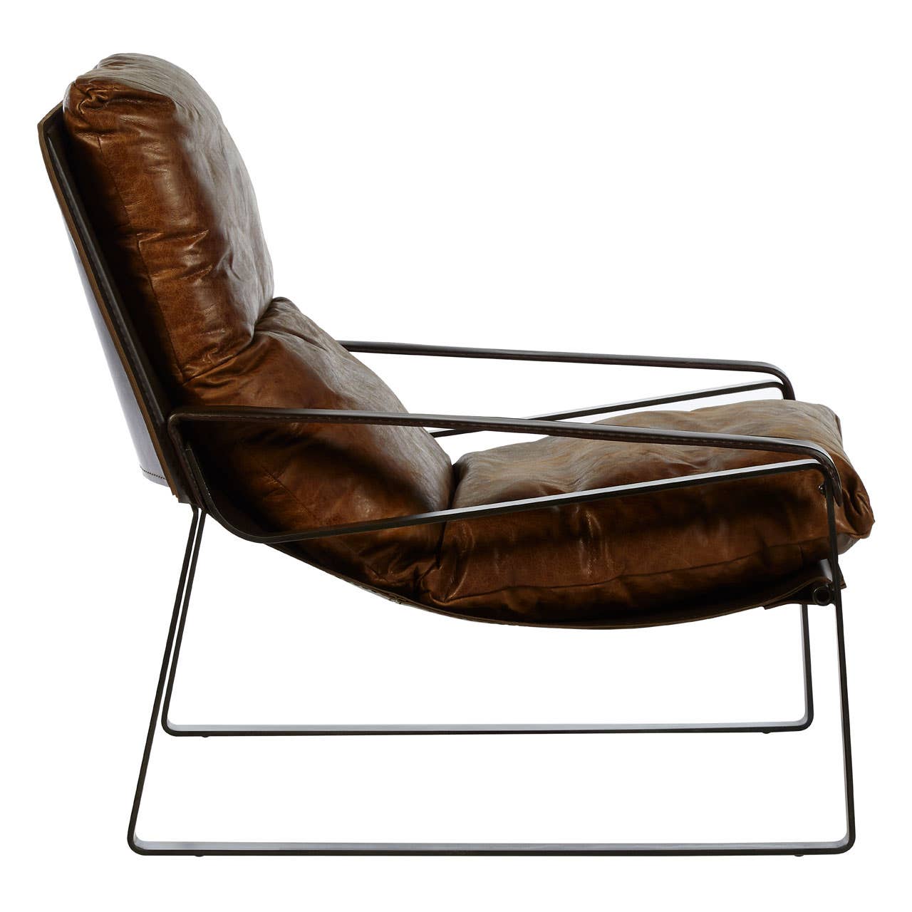 Hoxton Light Brown Sledge Lounge Chair