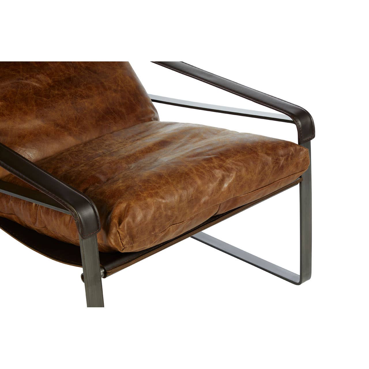 Hoxton Light Brown Sledge Lounge Chair