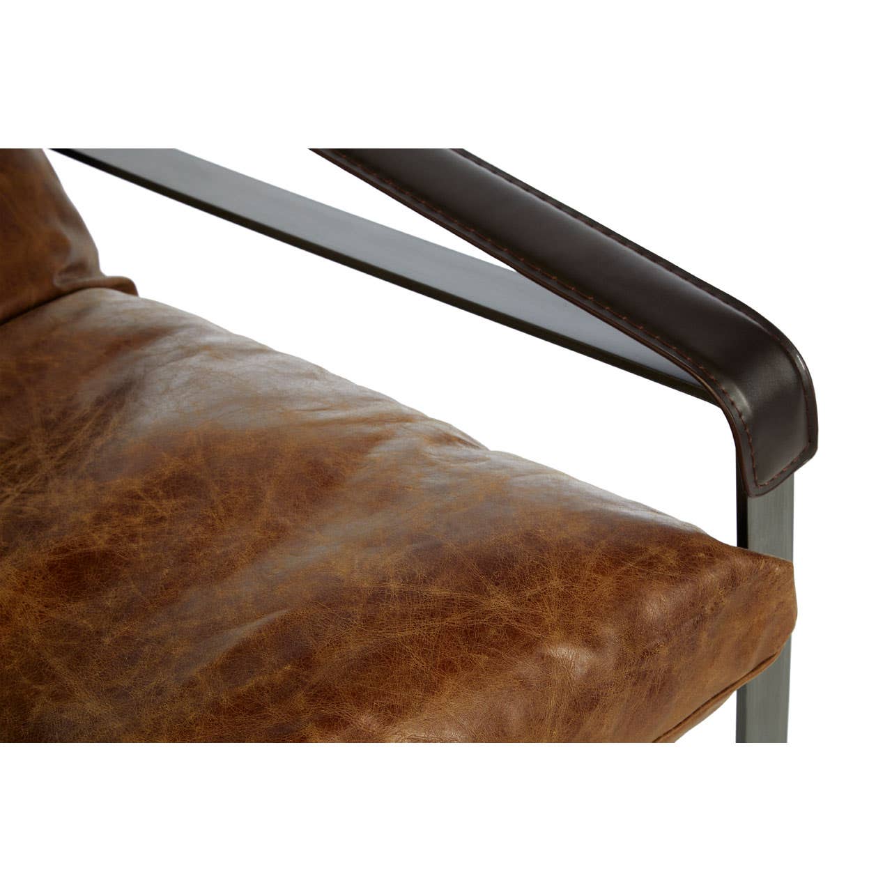 Hoxton Light Brown Sledge Lounge Chair