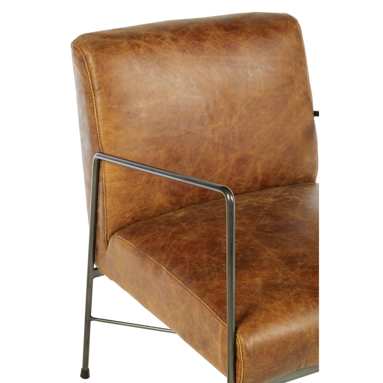 Hoxton Brown Leather Lounge Chair