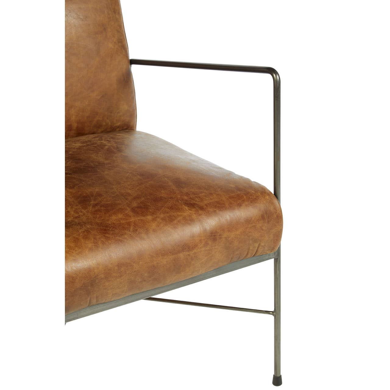 Hoxton Brown Leather Lounge Chair