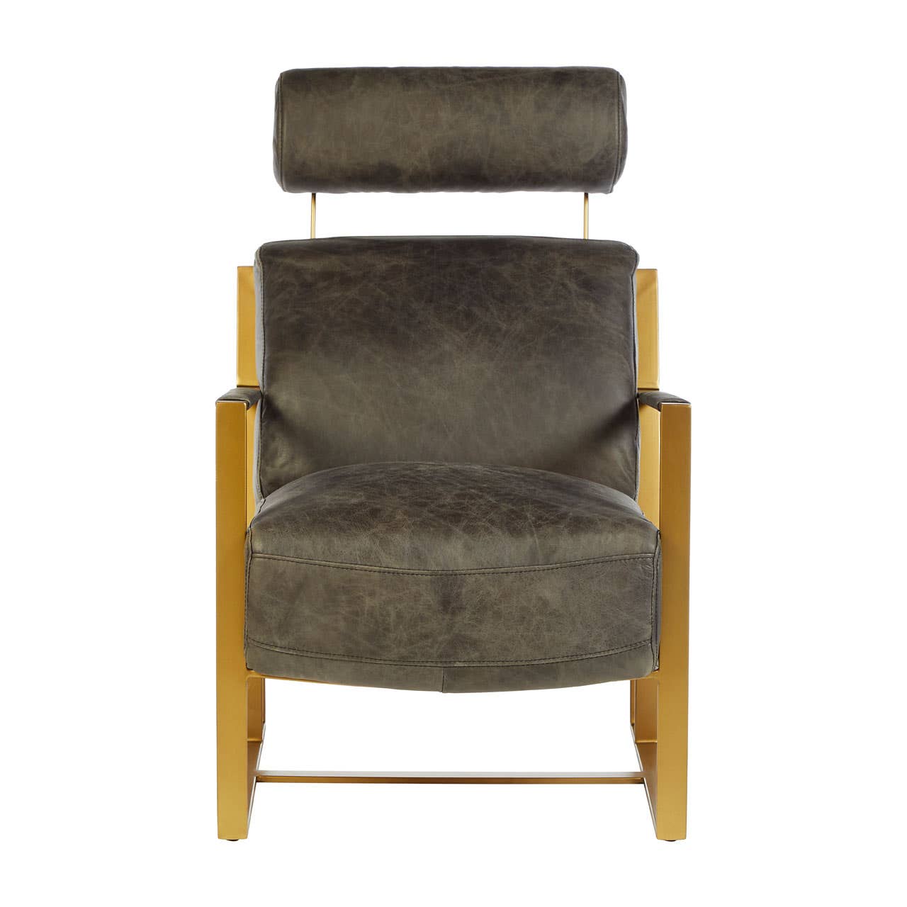 Hoxton Ebony Leather Lounge Chair