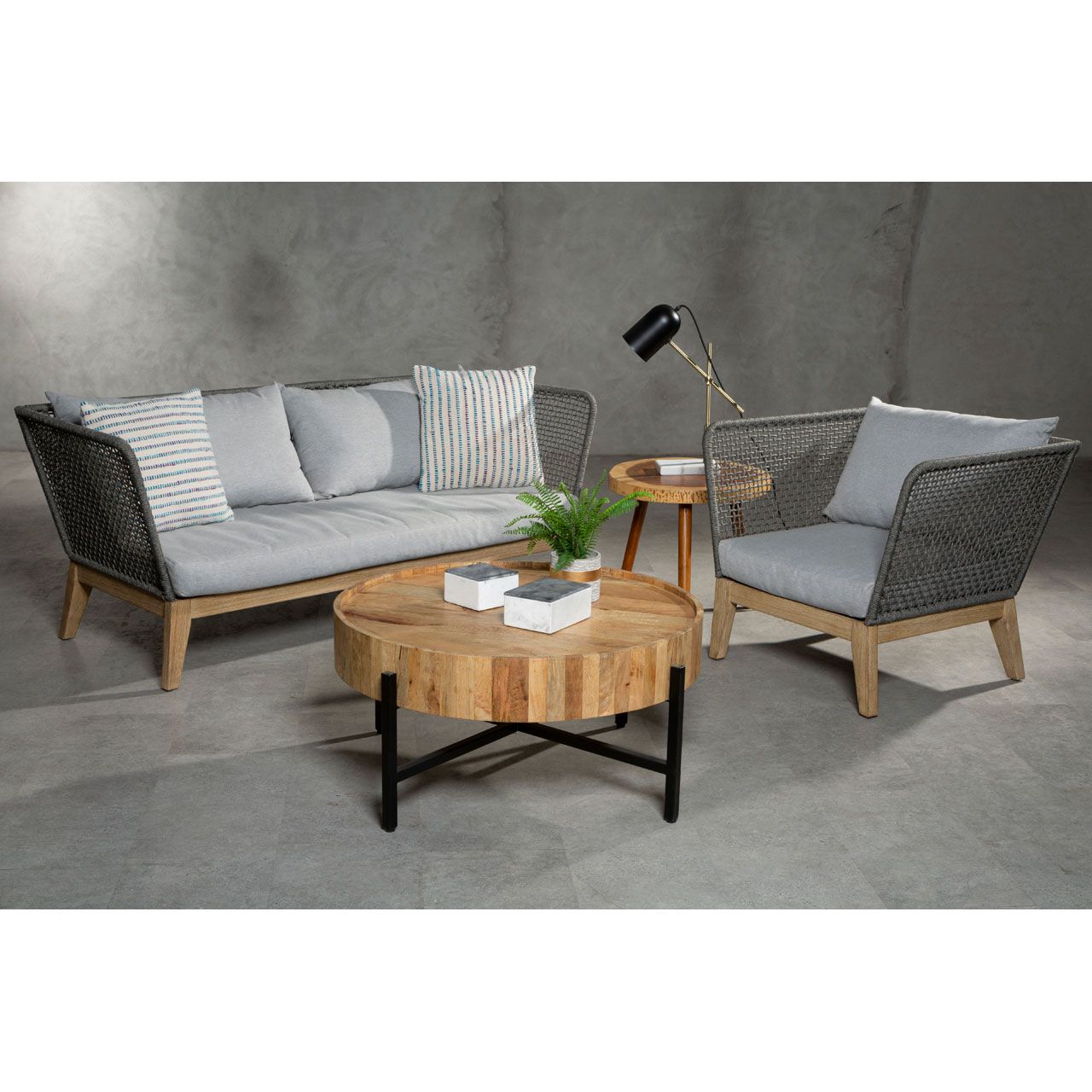 Suop 3 Seat Grey Sofa