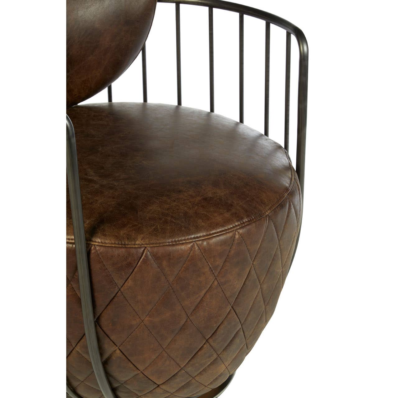 Hoxton Brown Swivel Chair