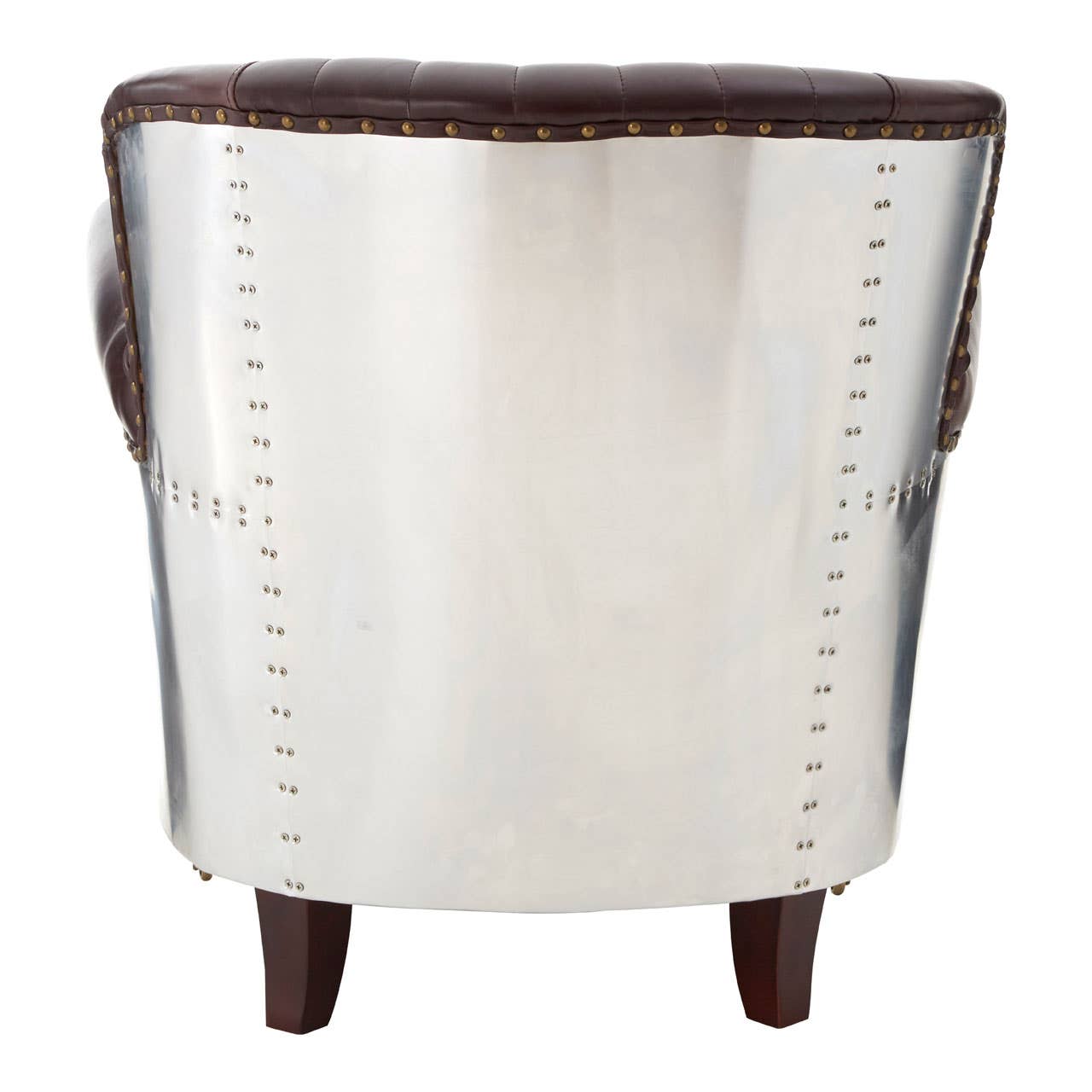 VICTOR COFFEE LEATHER ARMCHAIR