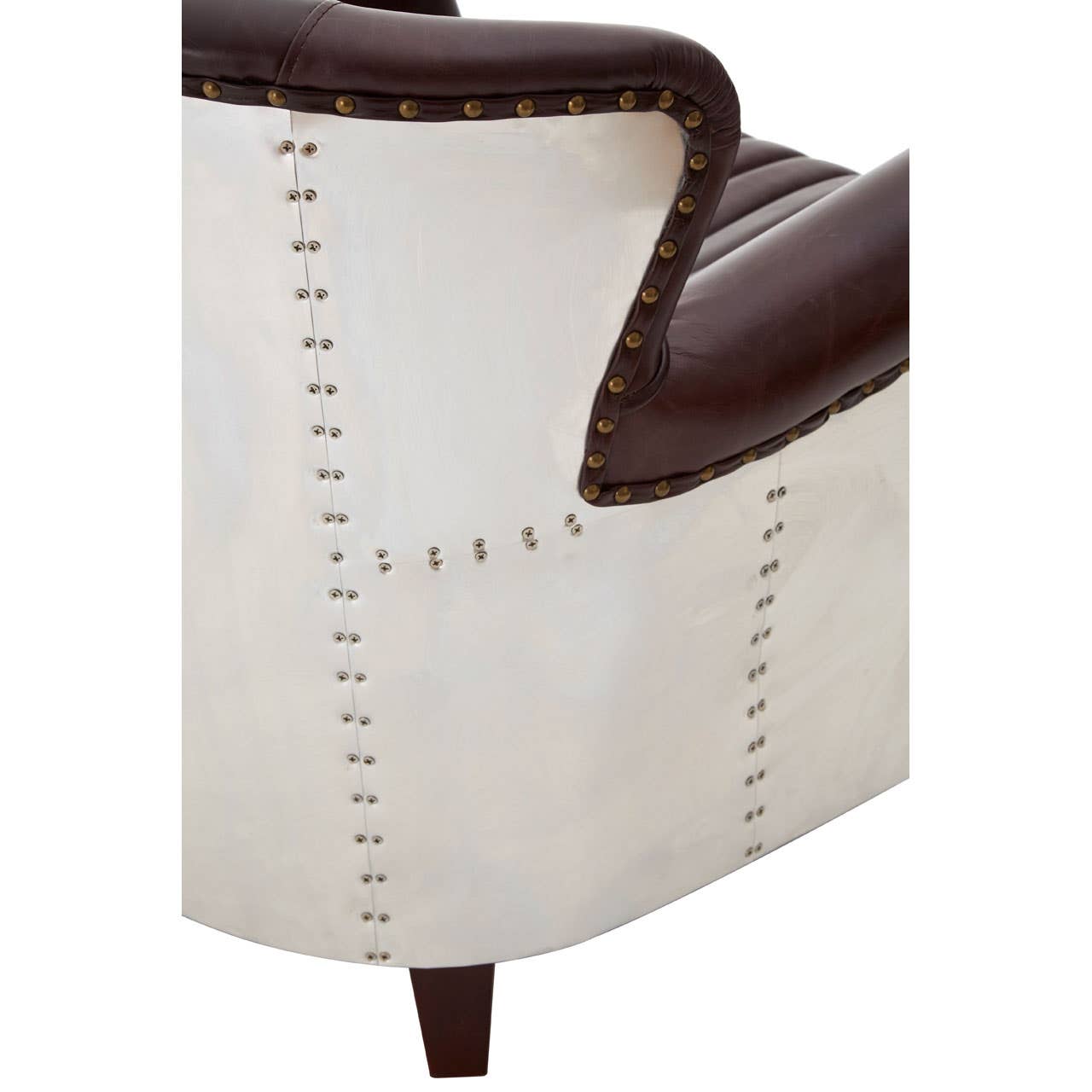 VICTOR COFFEE LEATHER ARMCHAIR