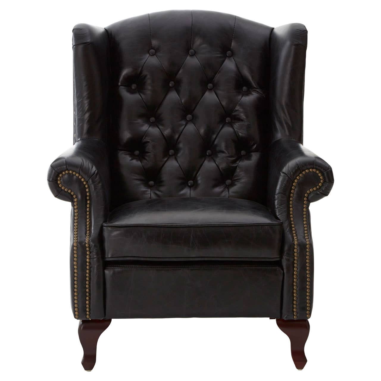 VICTOR BLACK SCROLL ARMCHAIR