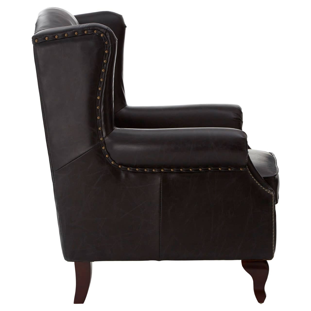 VICTOR BLACK SCROLL ARMCHAIR