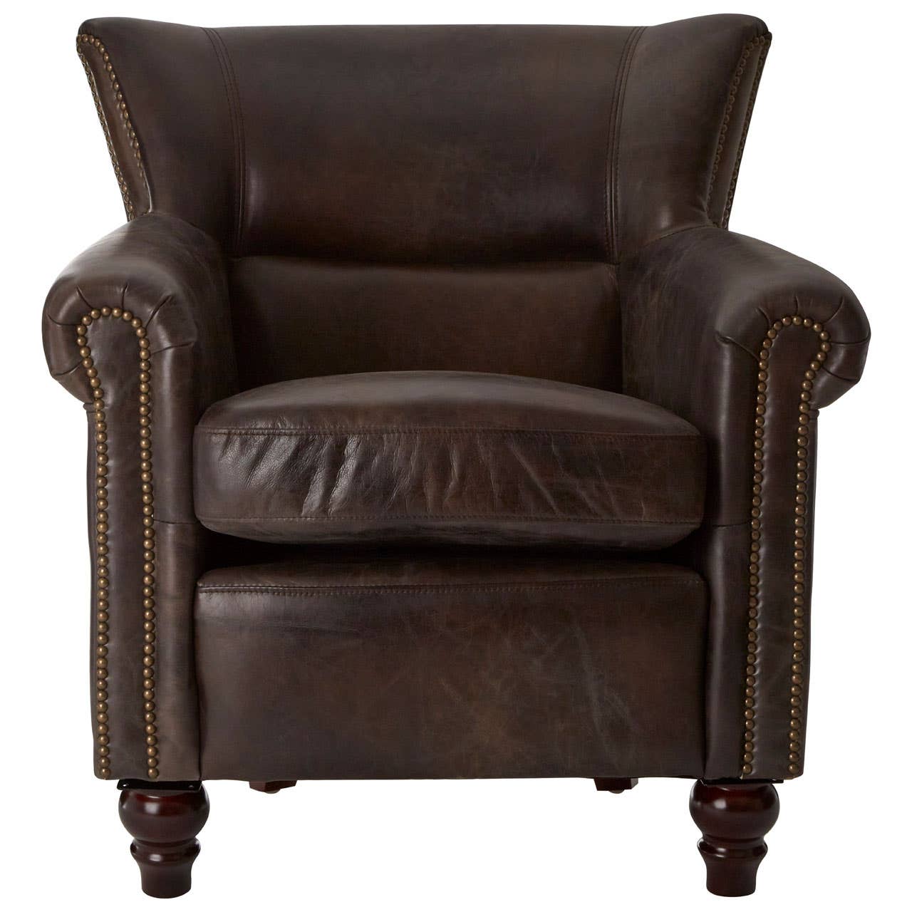VICTOR DARK GREY SCROLL ARMCHAIR