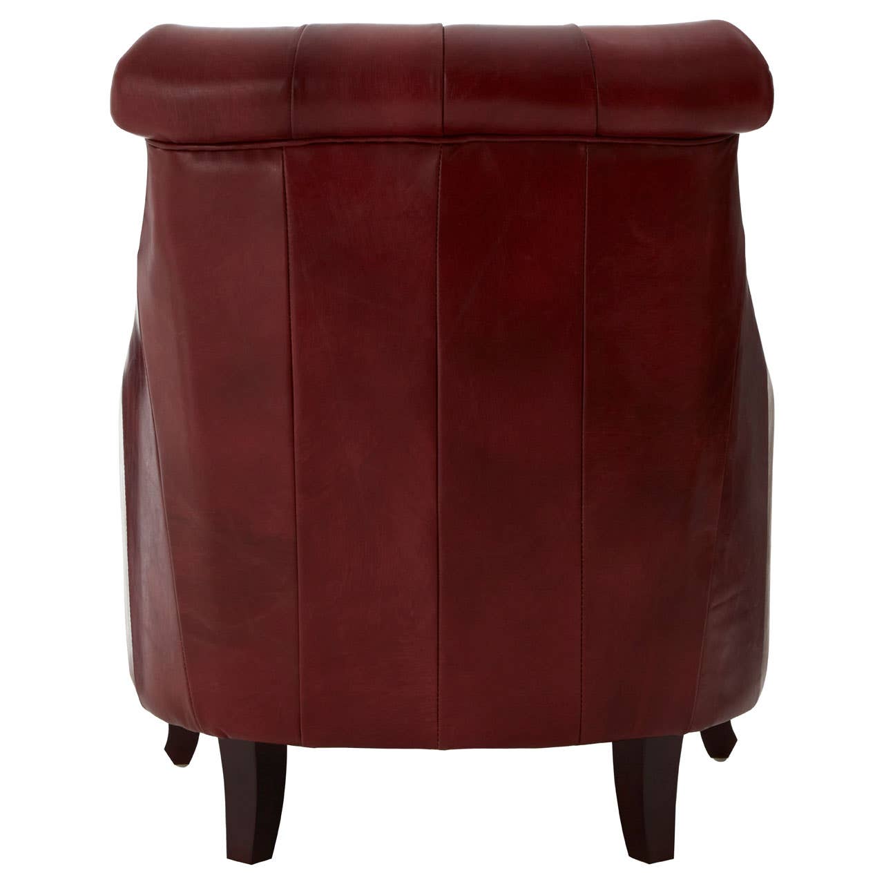 VICTOR RED LEATHER ARMCHAIR