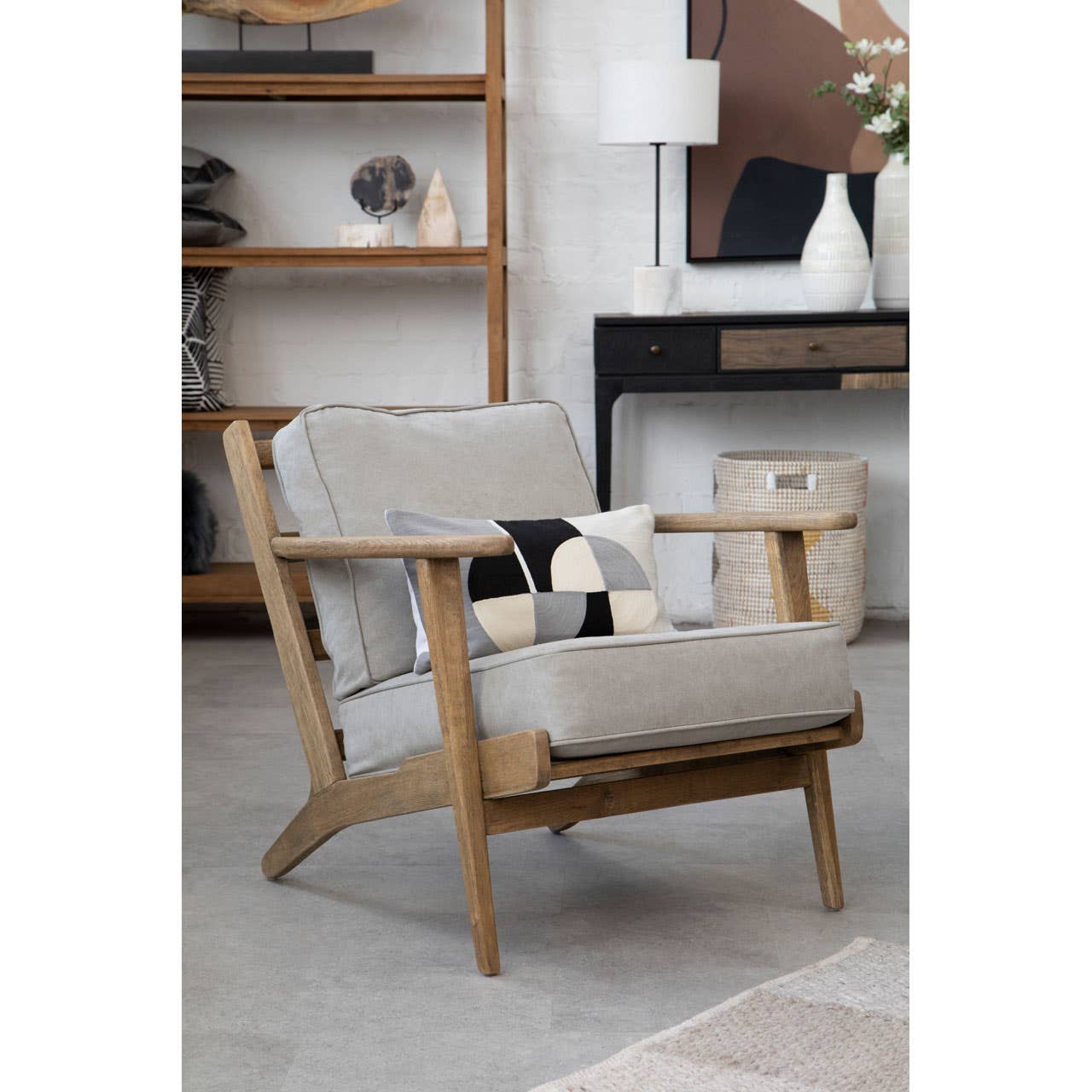 Harry Grey Armchair