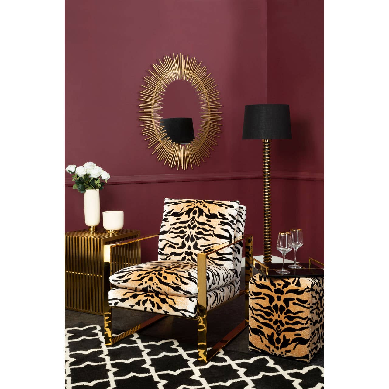 Manhattan Tiger Print Armchair