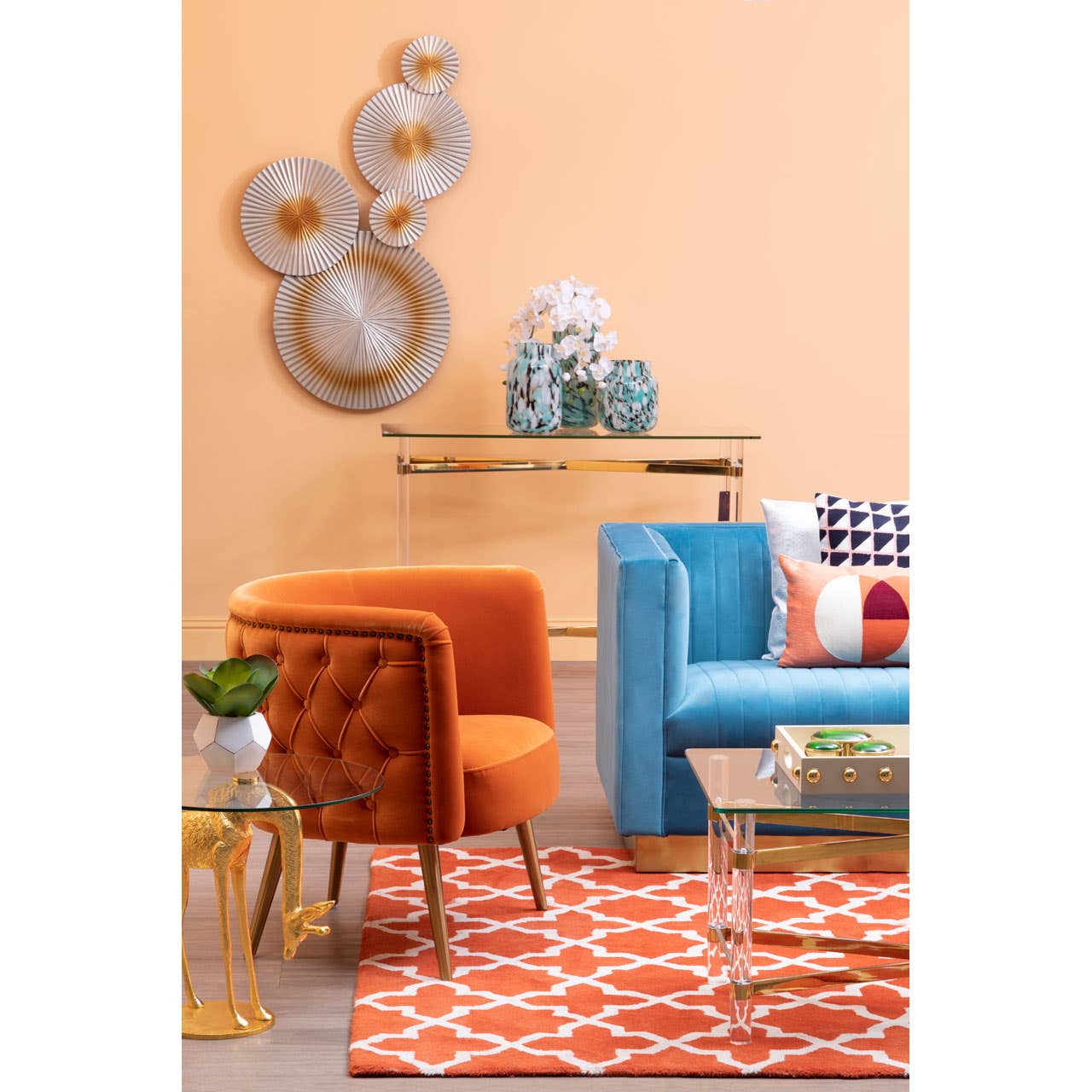 Manhattan Orange Tub Chair