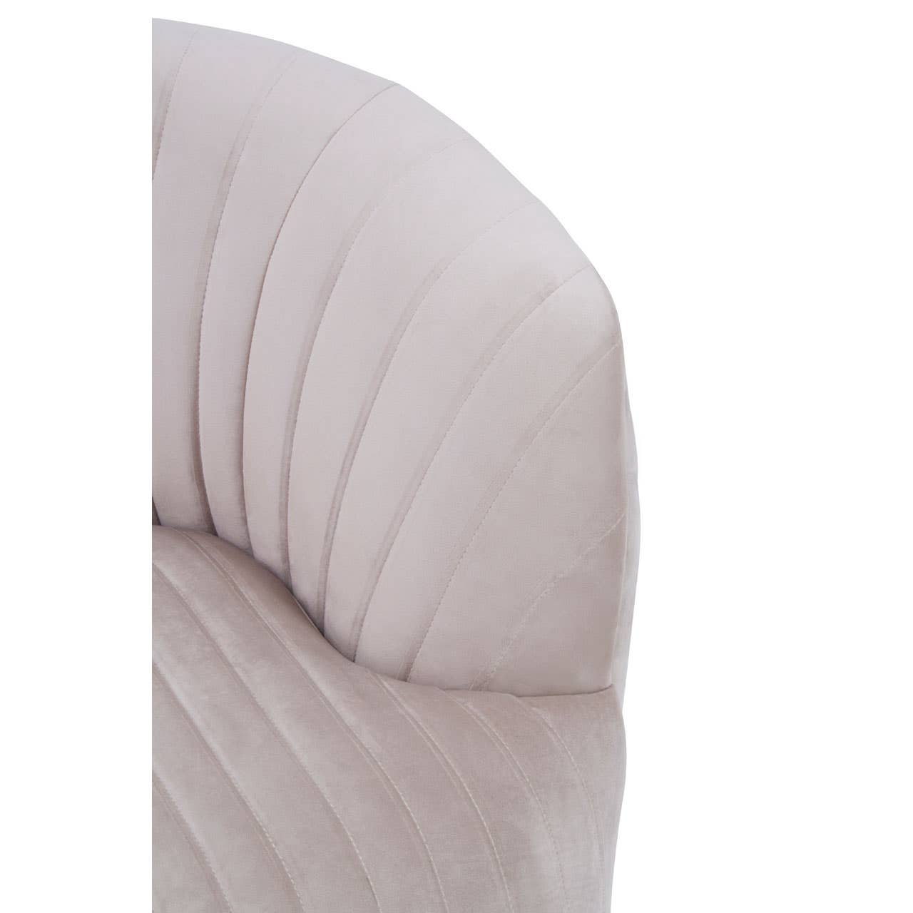 Florina Mink Velvet Chair With Gold Legs