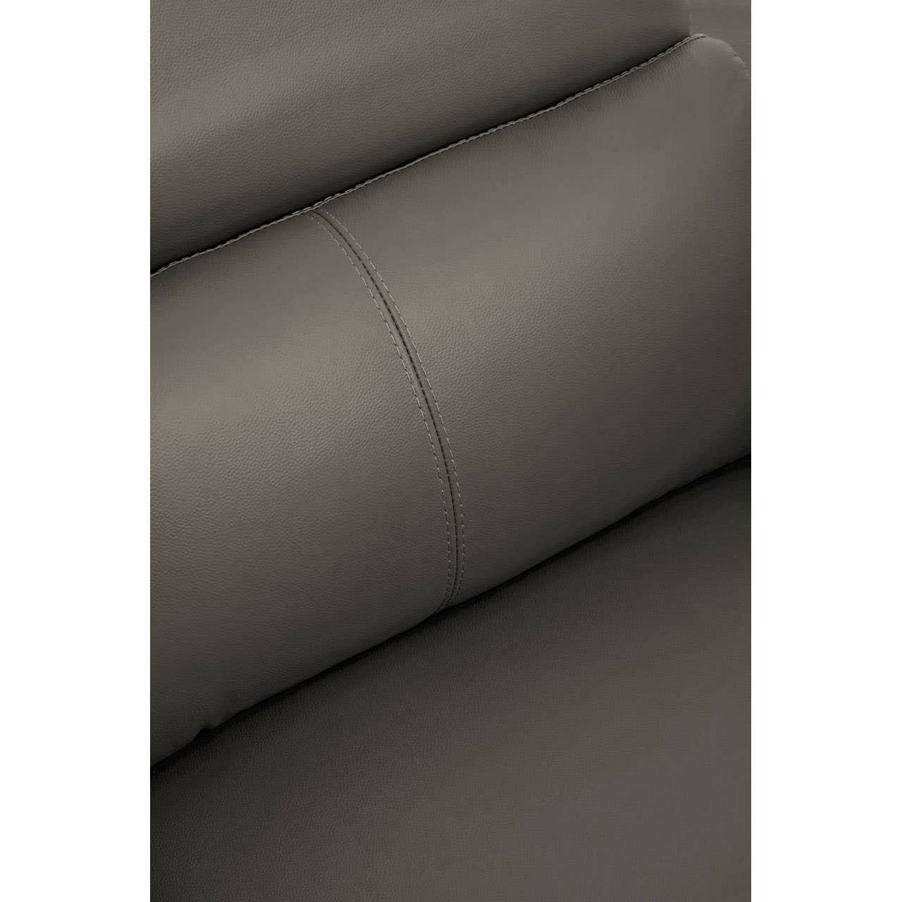 Padua Grey Finish Leather Armchair