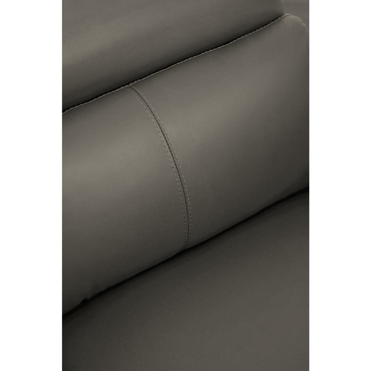Padua Grey Finish Leather Armchair