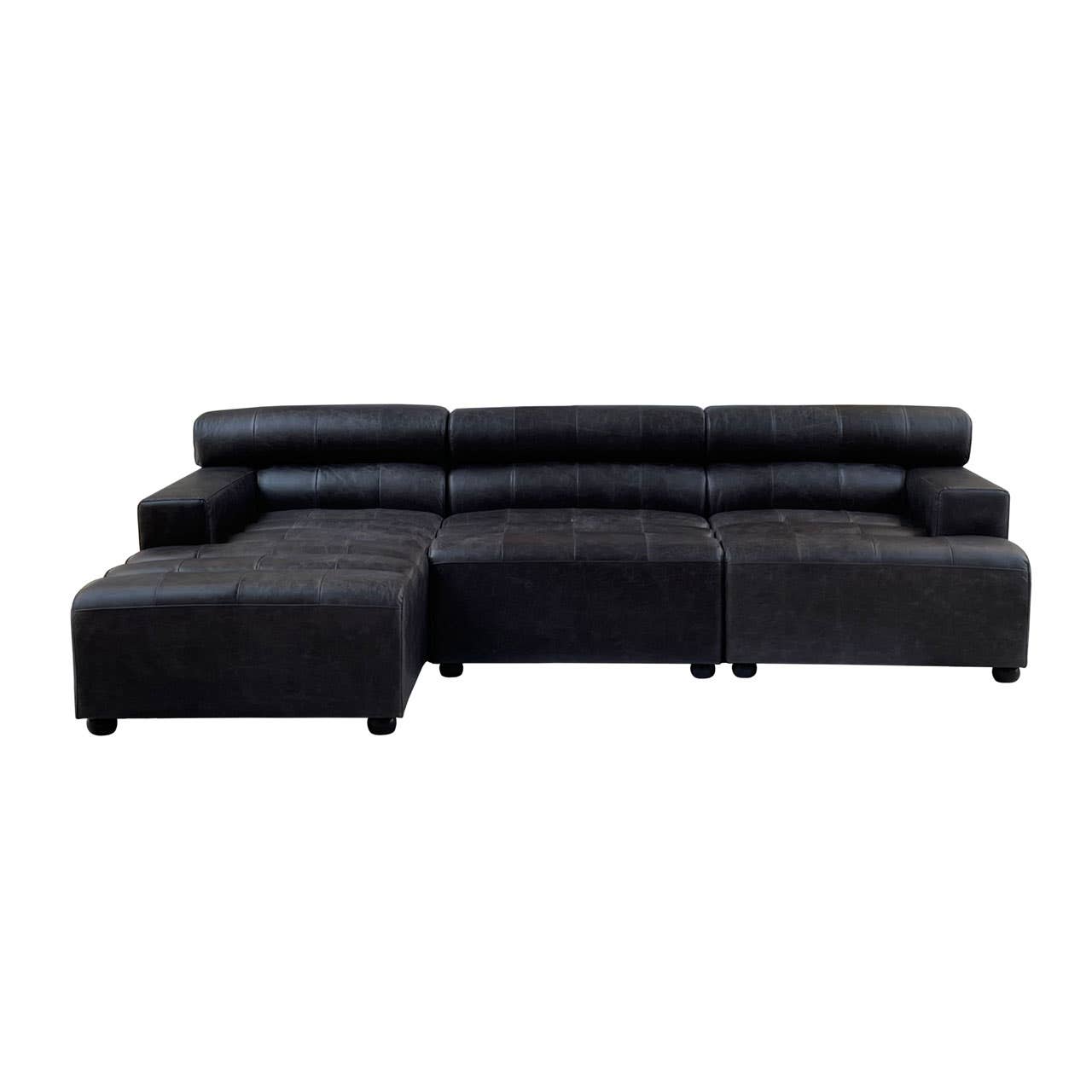 King Distressed Slate Right Chaise