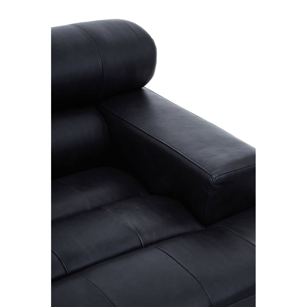 King Distressed Slate Leather Left Seat