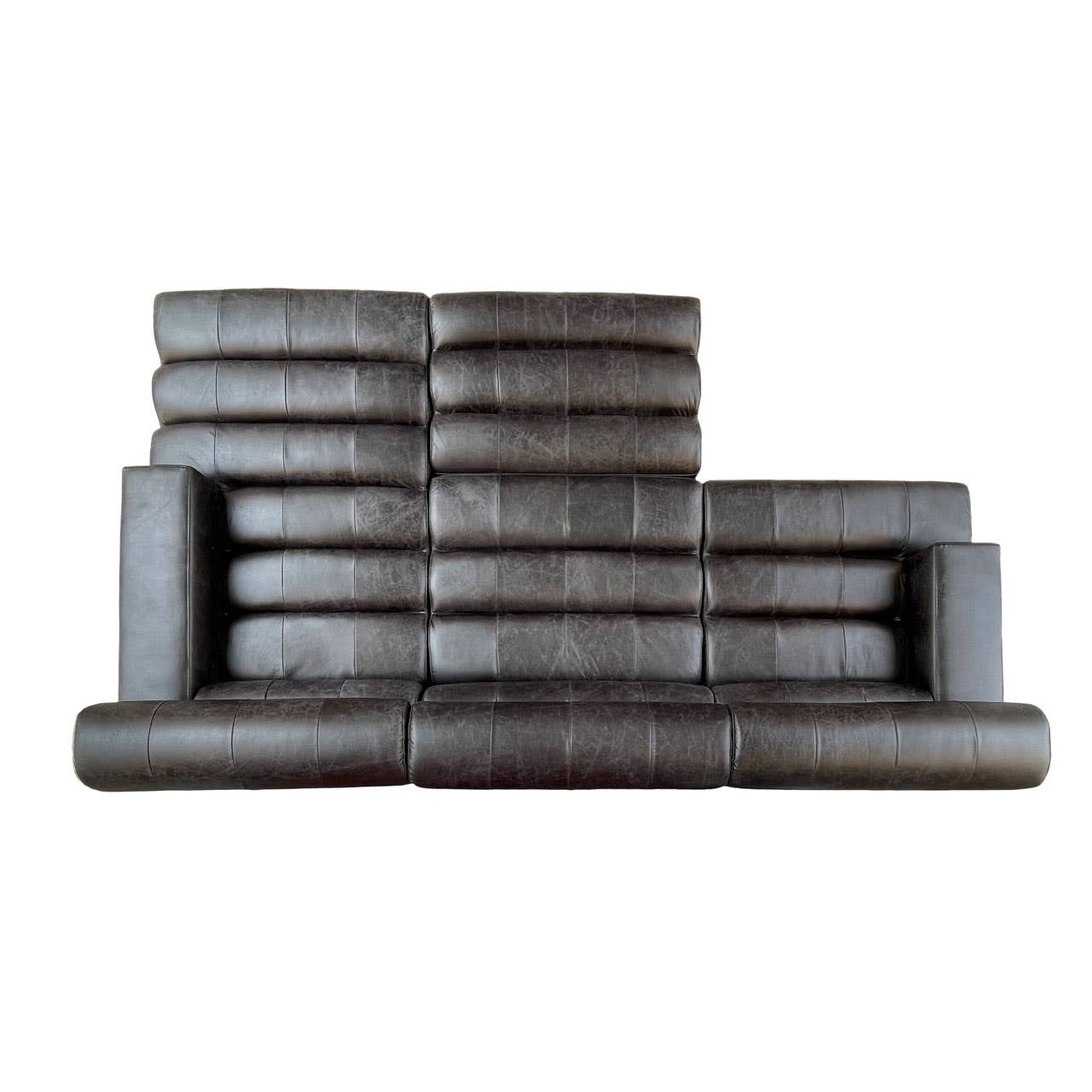 King Distressed Slate Left Chaise