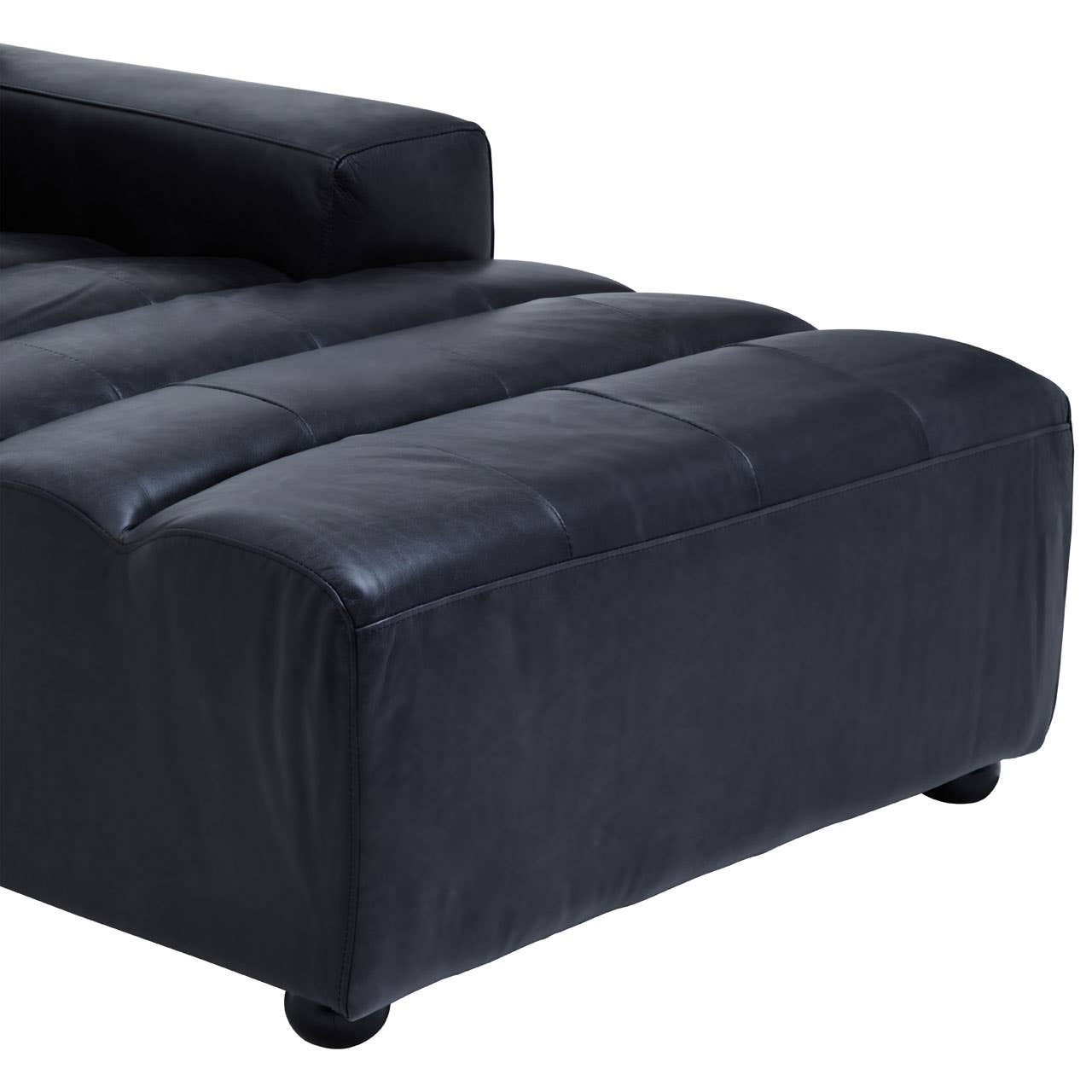 King Distressed Slate Left Chaise