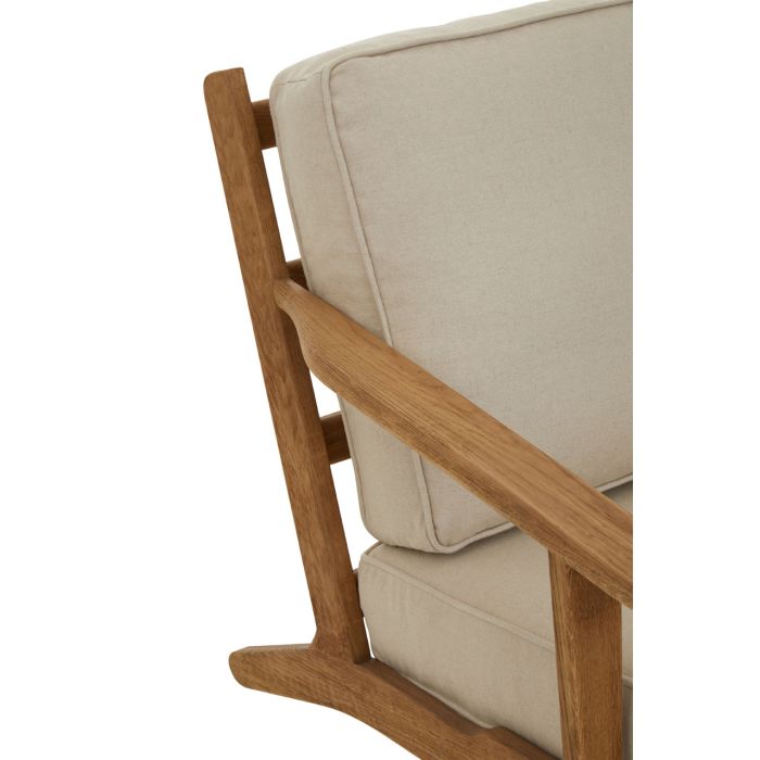 Harvey Natural Linen And Oak Armchair