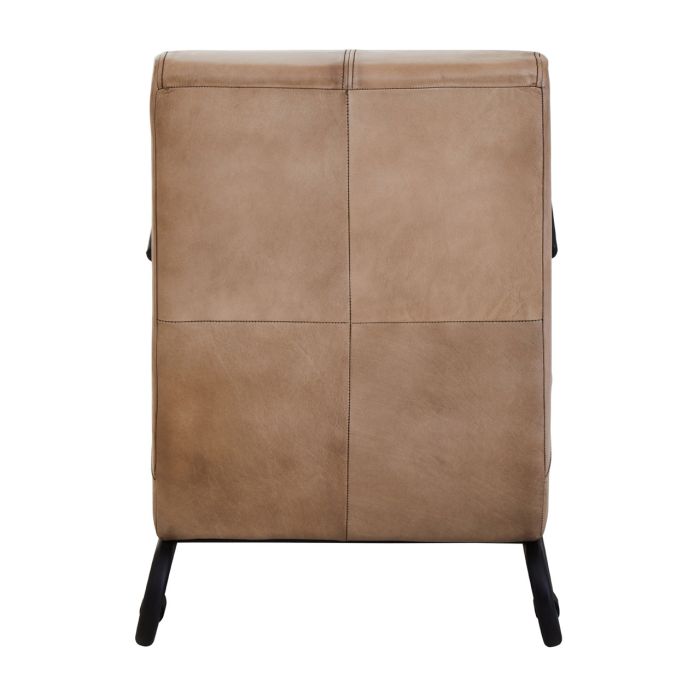 Driftwood Grey Leather Armchair